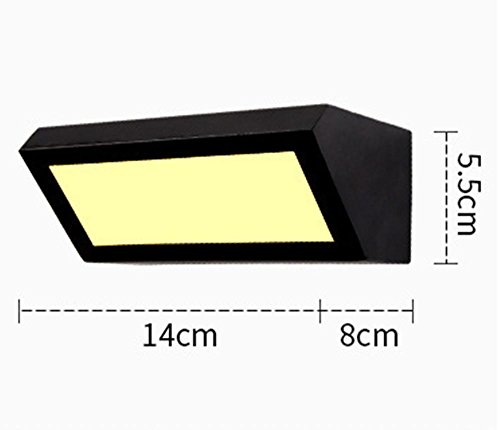 Preisvergleich Produktbild HHORD Hardware-Taste LED Außenwandleuchte Innenprojekt Außenwasserdichte verstellbare Wandleuchte , 1