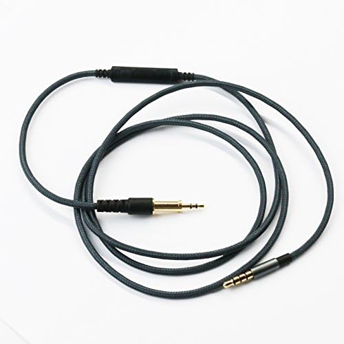 Future Win 1.5m 4.5ft New Replacememt Cable with Remote &amp; Mic for apple iphone itouch ipad and Most of Android phone to AKG K450 K451 K452 K480 Q460 Headphones