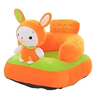 Tutooze Chick Shape Soft Plush Cushion Baby Sofa Seat or Rocking Chair for Kids 0 to 2 Years (Orange)