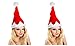 Produktbild 2 er Set Weihnachtsmütze Nikolausmütze Singend Tanzend Musik Wackelt hin und her X49