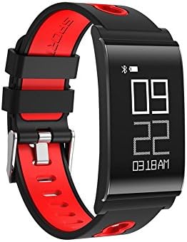 OOXLF Bluetooth Smart Wristband Bracelet, Medical TPU Material Waterproof Fitness Watch with Fitness Tracker for Android &amp; IOS , red