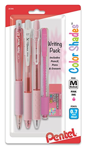 PentelColor Shades Writing Pack - Pastel Pink (BLBKALZBPP)