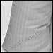 Adamlinens Pillowcase for V Shaped Pillows Satin Stripe V Pillow Case Cover Only White