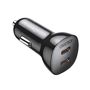 INICIO 36W Dual USB C PD Car Charger [ 2 Port 18W Each ] Type C Power Delivery Compatible for iPhone 13 12 11 Pro Max Mini iPad Air Galaxy S21 S20 A51 M31 FE Note 20 Redmi OnePlus & More