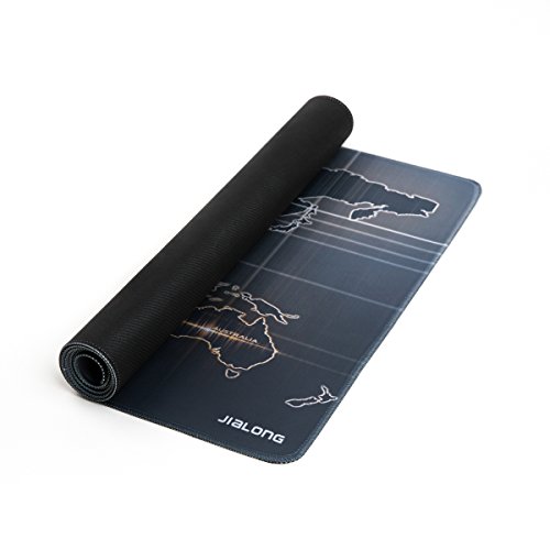 JIALONG Weltkarte World Map Maus Mate Extended Gaming mauspad XXL 90x40cm Wasserdicht Mouse Pad Desk Mat Rubber Base für Computer, PC und Laptop - 5