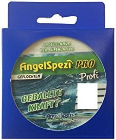 Braided Fishing Line - Colour Yellow - Fishing Line Made of 100% Dyneema - Suitable for All-Round Fishing and for Salt Water Fishing - Depending on Diameter Suitable as Fishing Line for Carp, Eel, Trout, Pike and Catfish - Also Suited for Spin Fishing, Spoon Fishing, Sea Fishing and More - Colour Green - Fishing Tendon Carp Line - 0.005"