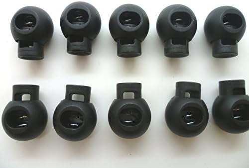 Cord lock Locks x 20 Plastic Round Spring Loaded Toggle Stopper Stop End