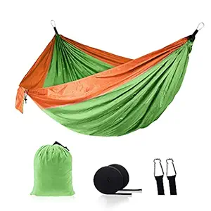 Nylon Hammock Widened Indoor Outdoor Swing Camping Supplies 210T Nylon Beach Hammock Travel Hiking Hammock-Daerzy