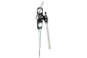 Chef Aid C.Aid Butterfly Can Opener 02005 02005-Abrelatas de Mariposa, Metal, Plateado, Regular