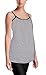 Intimate Portal Women's Snuggle-Touch Cotton Maternity Nursing Cami Tank Black Medium