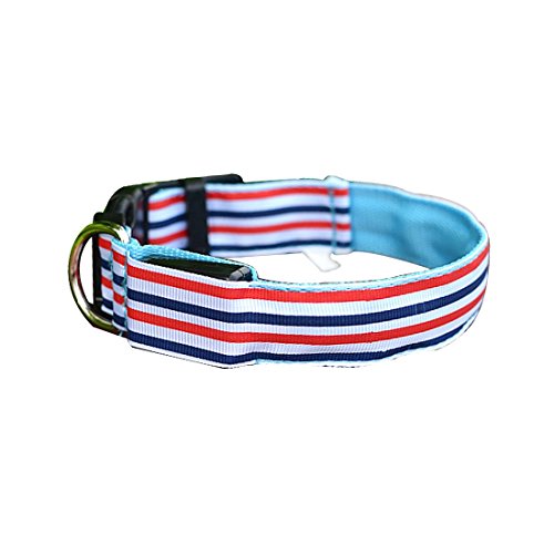 Pets-Dogs-Night-Strip-Collar-Flash-Light-Up-Led-Collars-Safety-Waterproof-Adjustable-Stripe-Colorful