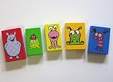 Große BAUSTEINE Spieltrommel Holz 120 Teile mit Figuren Kinder 1-5 Jahre ~yx - 6