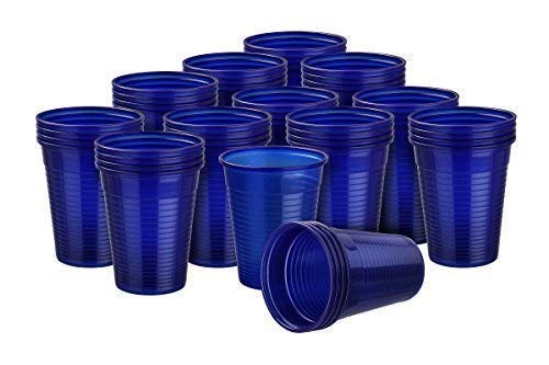 100 Recipiente Bebida 0,18l 180 ml Taza vasos de plástico varios colores elegible W5 akzenta - Rojo