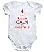 HippoWarehouse I Can't Keep Calm It's Christmas baby vest boys girls