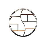 wandregal rund glas ➤ Material: Holz+Eisen; Installation: Bohren erforderlich