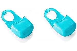 KIRALOVE Porta spugna lavello - silicone - cucina - visto in tv - angolo - appendere a parete - organizer per spugnette lavandino 2 pezzi - celeste - idea regalo originale - ottima qualita