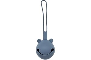 GmeDhc Boite à Tétine en Silicone, Portable Boîte Sucette Bebe, Boîte de Rangement Sucette, Sans BPA, Étanche et Anti-Poussière, Être Accroché, Boite a Sucette pour Bébé Home et Travel,Bleu