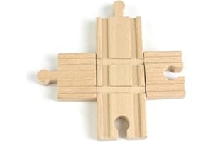 SouiWuzi Accessoire de la Gare ferroviaire en Bois d'athlétisme en Bois Compatible avec Le Principal Train Jouet Classique, Voies ferrées en Bois