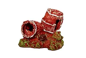 Taiyo Pluss Discovery? Aquarium Toys, Size: (12X10 cm)(LXH), Resin Material, Handmade, Aquarium Decoration Ornaments for Fish Tanks (Color May Vary)