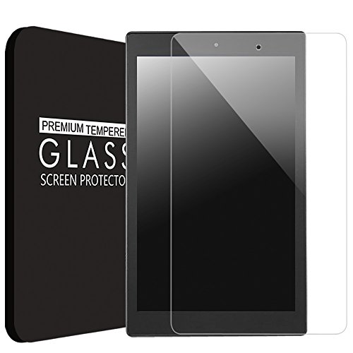 Fintie Folie Panzerglas für Amazon Fire HD 10 Zoll (2015) - [9H Härtegrad] Premium HD klar [stark kratzfest] Hartglas Panzerglas Displayschutzfolie Glasfolie Tempered Glass Screen Protector