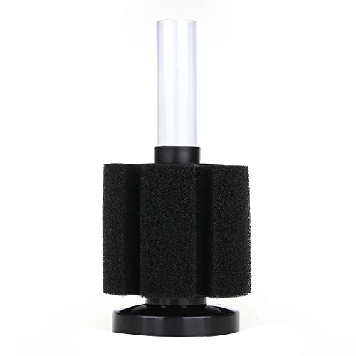 Aquarium Biochemical Sponge Filter,Sponge diameter 7.5cm Height 6.3cm Black XY-180