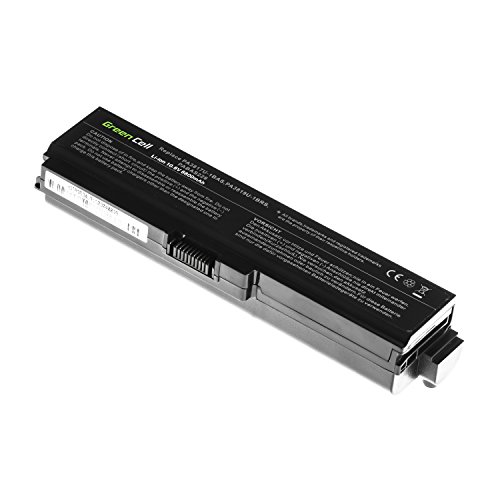 Green Cell® Extended Serie PA3817U-1BRS PA3634U-1BRS Laptop Akku für Toshiba Satellite C650 C655 C660 C660D L650 L650D L655 L675 L750 (12 Zellen 8800mAh 10.8V Schwarz) - 5