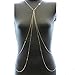 Fashion Golden Harness Women Bikini Gold Link Beach Crossover Belly Body Chain Jewelry