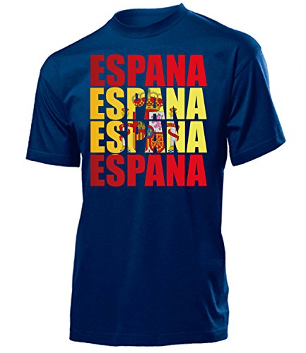 SPANIEN FANSHIRT ESPANA 6041 Herren T-Shirt (H-N) Gr. M