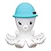 Mombelle® FDA-Certified Soft Silicone Gum Brush BPA Free Baby Teether Toy - Octopus Doo, 3M+, 4 Colors (blue)