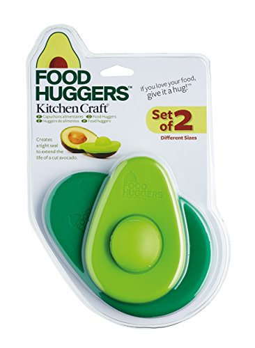 Lebensmittel Huggers von Kitchencraft Silikon Avocado Savers – Mehrfarbig (Set von 2) - 8
