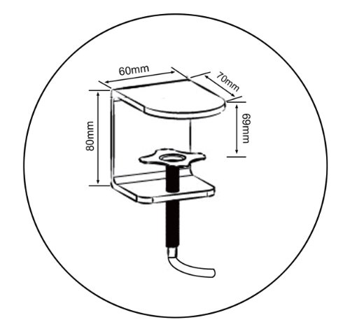 Duronic DM35 61 cm Pole / Stange – kompatibel mit unseren Duronic DM35 Monitor-Tischhalterung - 7