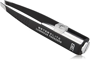 BETER Elite pinza depilar oblicua con luz.
