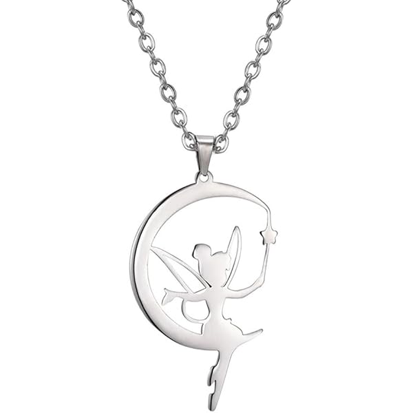 Collana Con Ciondolo Fata E Cristalli Arcobaleno Per Ragazze - Gioiello Delicato Regalo Per Adolescenti E Bambine