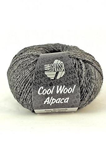 Lana Grossa "Cool Wool" Alpaca 005 pewter 50g Wolle