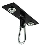 Senshi Japan (Black Elite Design Punch Bag Ceiling Hook Wall/Floor Bracket With Carabiner MMA Boxing
