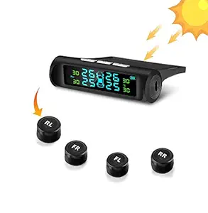 Skyshop Solar External TPMS Car Tire Pressure Monitoring System with 4 Tyres