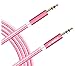 Produktbild Aux Kabel LB World 3,5mm Audio Kabel - 2M Klinkenkabel für Kopfhörer, Apple iPhone iPod iPad, Smartphones, Heim/KFZ Stereoanlagen, MP3 Player und mehr -geflochten Tangle Kostenlos (6.6ft, Rose Gold)
