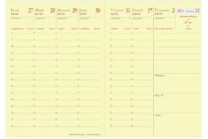 Quo Vadis - Recharge Agenda - 2025 - Randonnée Prestige - Semainier Planning - Français - 13 mois de décembre à décembre - 9x12,5 cm - Papier Clairefontaine ivoire - Fabrication française