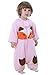 Produktbild Happy Cherry Unisex Baby Schlafsack mit abnehmbare Ärmel Kind Baumwolle Overall Winter Pyjamas Mädchen Jungen Cartoon Fuchs Nachtwäsche Einteiler Schlafanzug für Kinderparty Asiatische Größe L - Rosa