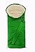 Kaiser Stroller Sheepskin Foot Muff Coosy White Sheepskin (Green)