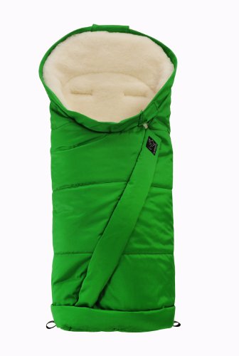 Kaiser Stroller Sheepskin Foot Muff Coosy White Sheepskin (Green)
