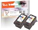 Produktbild Peach Doppelpack Druckköpfe color kompatibel zu Canon CL-511