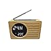 Produktbild Colinsa Digitaler Radiowecker Uhrenradios Digital Radio Alarm Clock Reisewecker Tischuhr Mit Kalendertemperaturanzeige Und Teleskopantenne