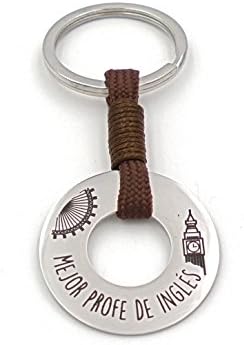 Teresa Sesame – Keyring Teachers of Steel and Leather with Emotiva Sentence.
