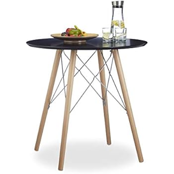 Relaxdays Küchentisch klein ARVID 72 x 75 x 75 cm HxBxT, Esstisch f