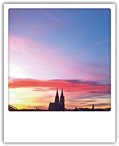 Köln PolaCards by Pickmotion - High quality Polaroid postcards in retro style - Image: Purple Sky - Kölner Dom