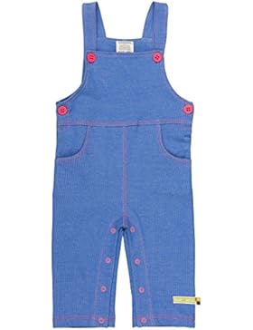 loud + proud Baby-Mädchen Hosen Latzhose, Jeansoptik