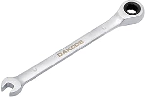 DAKCOS Fixed Head Ratchet Spanner 6mm Ratcheting Combination Wrench Chrome Vanadium Steel