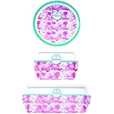 Lily Cook ZK1006/1WEB-Bandeja melamina, diseño de dulces, 37,1 X 23,3 X 2,7 cm, 3 unidades