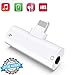 Price comparison product image Headphone Adapter for iPhone X Earphone 3.5mm Jack AUX Audio Adaptor Splitter for iPhone 8/8Plus/7/7Plus/X/XS max Music & Charge Dongle Headset Cable Convertor Accessories Support iOS 12 or Later